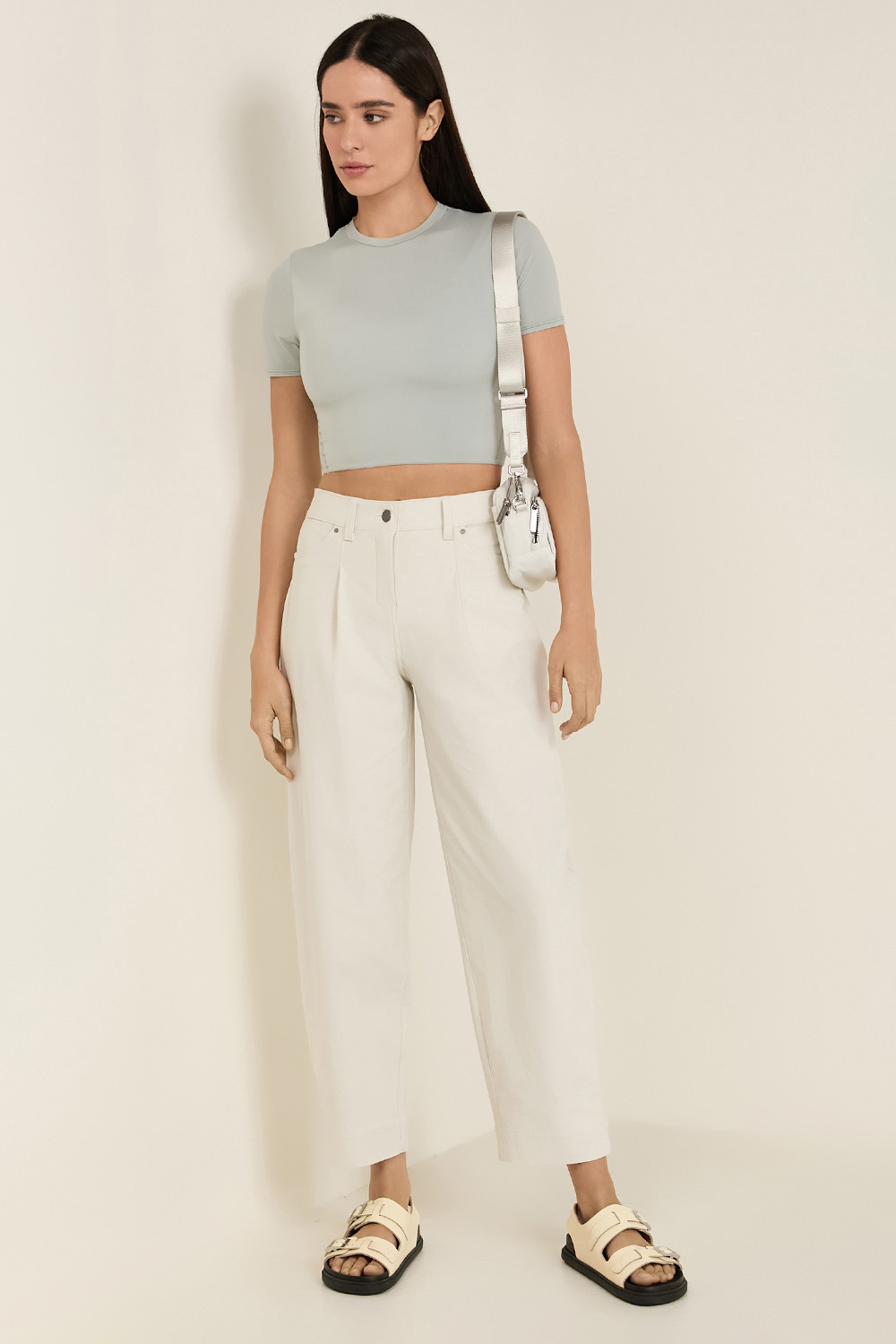 Nulu Crewneck Cropped T-Shirt